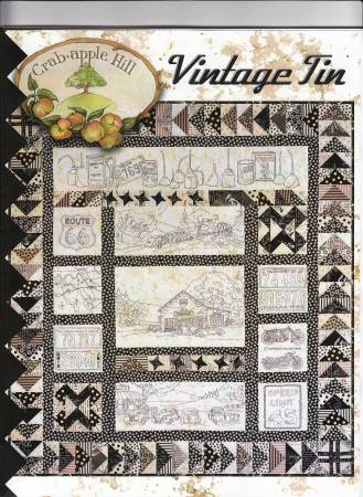 [CAH-274] Vintage Tin No. CAH274 Embroidery Pattern