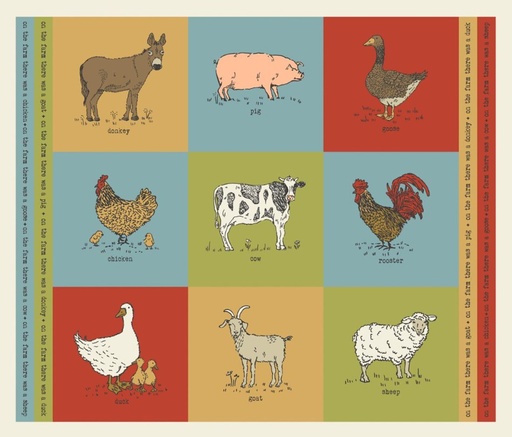 [MOD-20908-11] Farmstead On the Farm Panel by Stacy Iest Hsu for Moda Fabrics