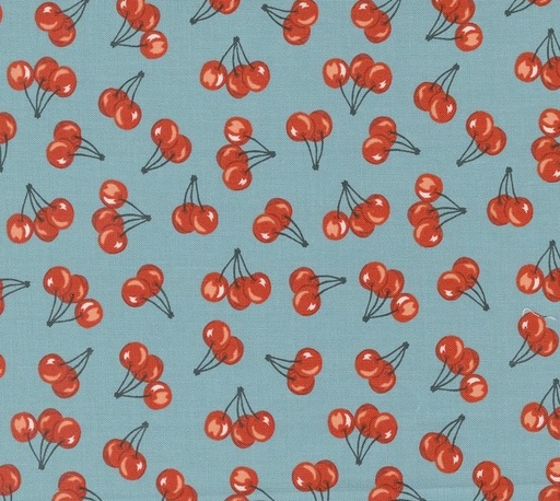 [MOD-20906-14] FarmStead Farm Fresh Cherries Mountain Stream by Stacy Iest Hsu for Moda Fabrics