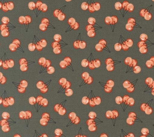 [MOD-20906-16] Farmstead Farm Fresh Cherries Charcoal by Stacy Iest Hsu for Moda Fabrics