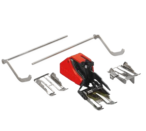 [BERN-008969.70.01] Bernina #50 Three-sole Walking Foot with Seam Guide in Red