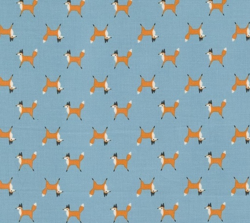 [MOD-48394-16] Woodland Wonder Fox Trot Sky by Gingiber for Moda Fabrics