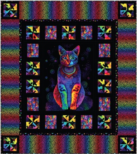 [PP-ALittleTwistedCat] A Little Twisted Cat Quilt Kit