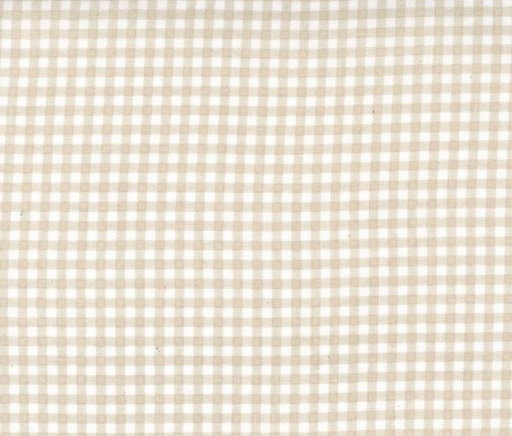 [MOD-3057-18] Hollyhocks and Roses Gingham Check Linen by Bunny Hill Designs for Moda Fabrics