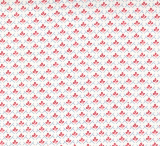 [MOD-3054-11] Hollyhocks and Roses Trellis Flowers Jasmine by Bunny Hill Designs for Moda Fabrics