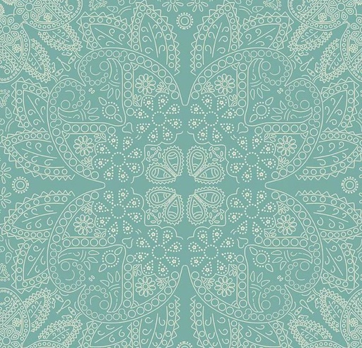 [RB-15493-TEAL] Cowboys Bandana Teal by Echo Park Paper Co for Riley Blake Designs