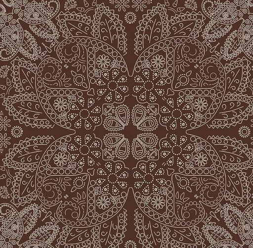 [RB-15493-BRWN] Cowboys Bandana Brown by Echo Park Paper Co for Riley Blake Designs