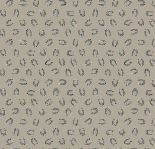 [RB-15497-KHAKI] Cowboys Horseshoes Khaki by Echo Park Paper Co for Riley Blake Designs