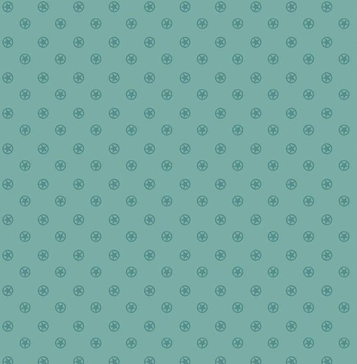 [RB-15498-TEAL] Cowboys Circle Stars Teal by Echo Park Paper for Riley Blake Designs