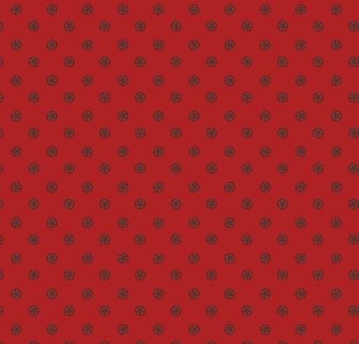 [RB-15498-RED] Cowboys Circle Stars Barn Red by Echo Park Paper Co for Riley Blake Designs