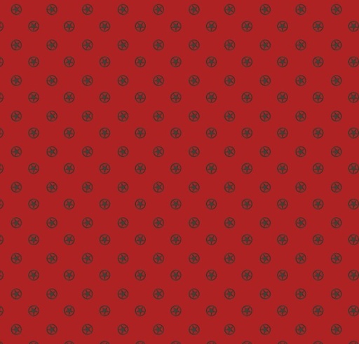 [RB-15498-RED] Cowboys Circle Stars Barn Red by Echo Park Paper Co for Riley Blake Designs