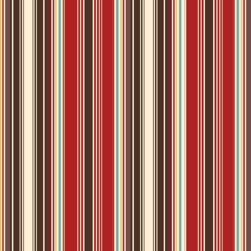 [RB-15494-RED] Cowboys Stripes Barn Red by Echo Park Paper Co for Riley Blake Designs