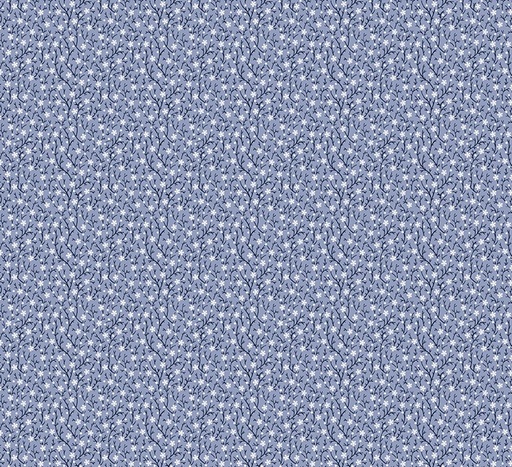 [WF-54372-8] Jasper Blue Growing Vine Periwinkle by Whistler Studios for Windham Fabrics