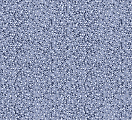 [WF-54372-8] Jasper Blue Growing Vine Periwinkle by Whistler Studios for Windham Fabrics