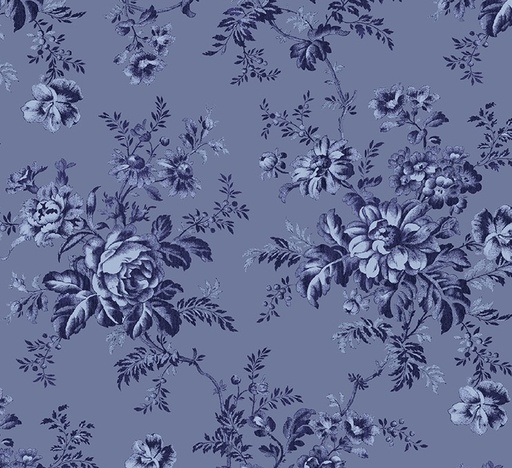 [WF-54367-3] Jasper Blue Flower Picking Blue Iris by Whistler Studios for Windham Fabrics