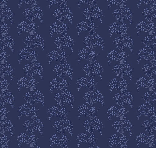 [WF-54368-4] Jasper Blue Border Lace Navy by Whistler Studios for Windham Fabrics