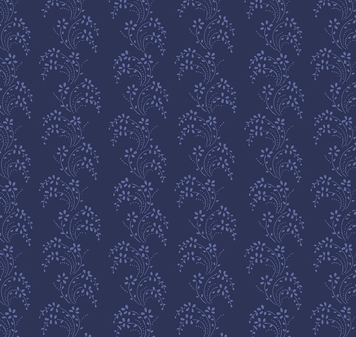 [WF-54368-4] Jasper Blue Border Lace Navy by Whistler Studios for Windham Fabrics
