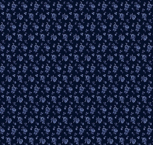 [WF-54371-2] Jasper Blue Calico Indigo by Whistler Studios for Windham Fabrics