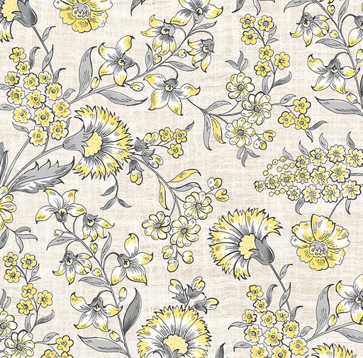 [WF-54374-3] Fanfare Jacobean Garden Linen by Whistler Studios for Windham Fabrics