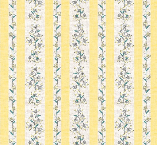 [WF-54375-1] Fanfare Vining Lilies Yellow by Whistler Studios for Windham Fabrics