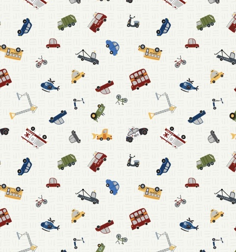 [RB-15464-CLD] It Takes a Village Traffic Jam Cloud by Jennifer Long for Riley Blake Designs