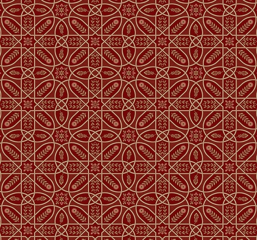 [FR-PWWM046.WINE] The Cotswold Holiday Collection Brophy Trellis Wine by The Original Morris & Co for FreeSpirit Fabrics