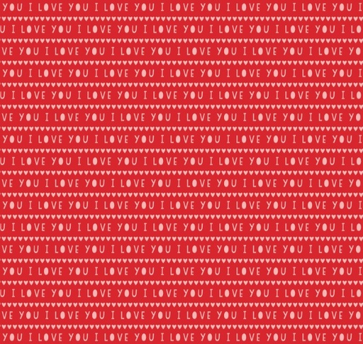 [RB-15503-RED] Sweetheart I Love You Red by My Mind's Eye for Riley Blake Designs