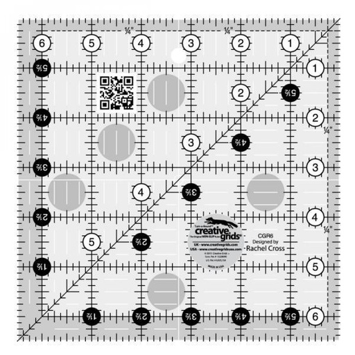 [CG-R6] Creative Grids 6 1/2 X 6 1/2 Ruler