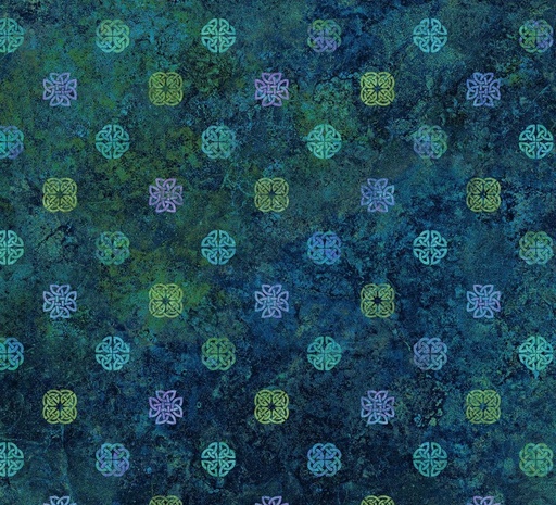 [NOR-27274-49] Stonehenge Celtic Roots Celtic Knots Navy by Linda Ludovico for Northcott Fabrics