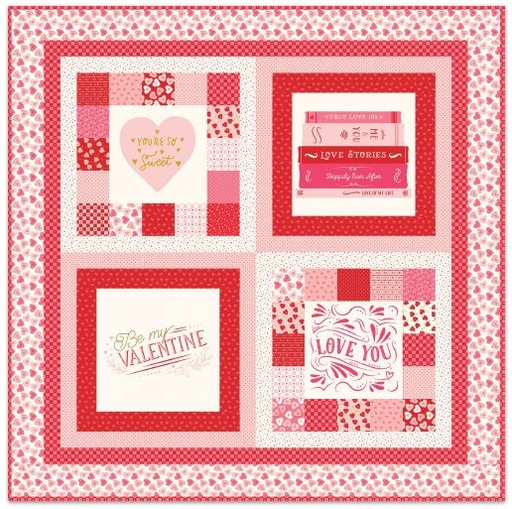 [PP-LoveStories] Love Stories Panel Quilt from Riley Blake