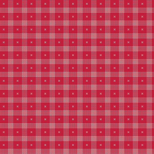 [RB-15661R-RED] Red Delicious Candy Apple Red Check