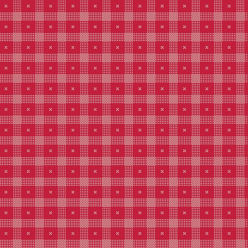 [RB-15661R-RED] Red Delicious Candy Apple Red Check