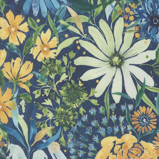 [MOD-39820-14] Sunshine and Blue Skies Large Floral Lake from Moda