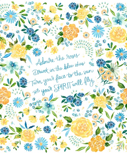 [MOD-39833-11] Sunshine and Blue Skies Panel Cloud from Moda