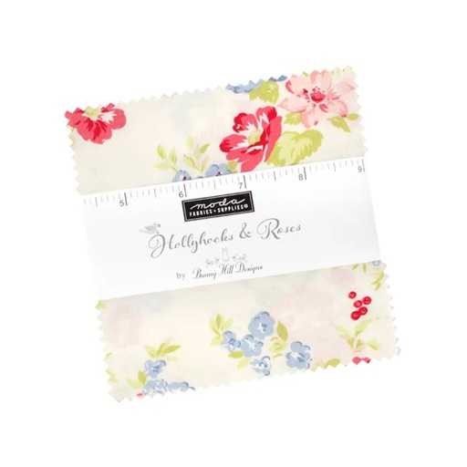 [MOD-3050MC] Hollyhocks and Roses Mini Charm from Moda