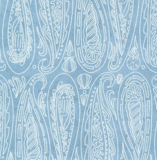 [MOD-48772-16] Serena Shores Paisley Shells Breeze by Robin Pickens for Moda Fabrics