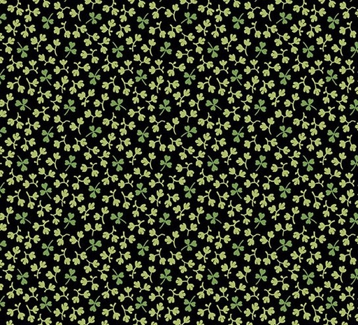 [AND-1248-K] Little Clover Clover Field Black from Andover Fabrics