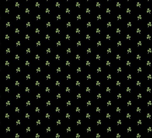 [AND-1250-K] Little Clover Polka Clover Black from Andover Fabrics