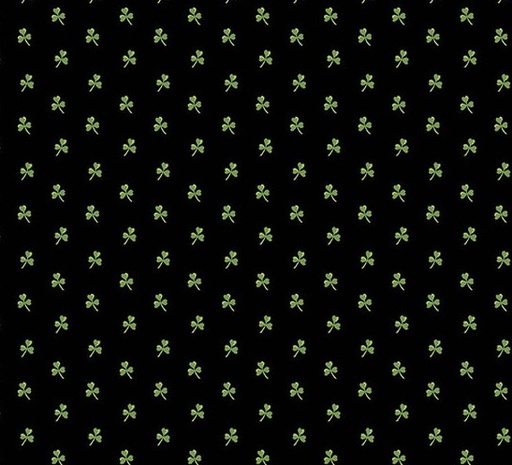 [AND-1250-K] Little Clover Polka Clover Black from Andover Fabrics