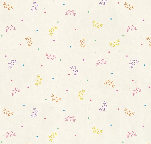 [WF-54274-28] Miniatures Spotted Kitten by Whistler Studios for Windham Fabrics