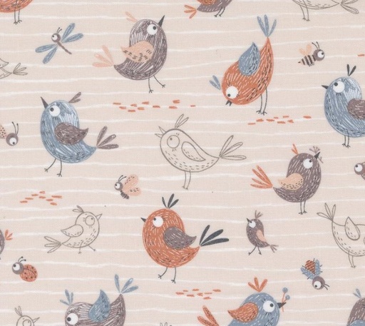 [MOD-39030-11] Chirp Friends Cloud by Elena Amo for Moda Fabrics