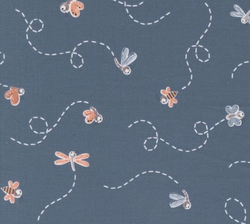[MOD-39033-22] Chirp Fly High Twilight by Elena Amo for Moda Fabrics
