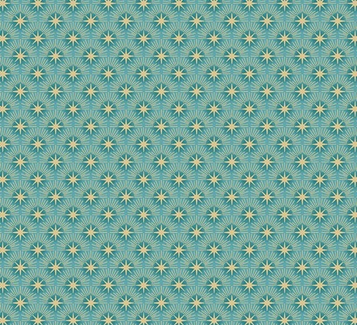 [AND-075-T] Luna Glow Blue by Makower UK for Andover Fabrics