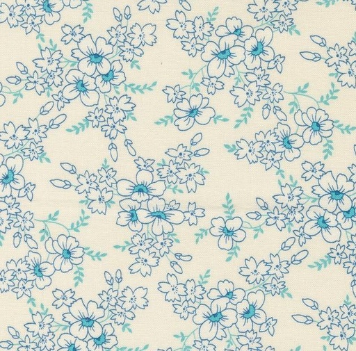 [MOD-23362-11] Time and Again Roundtop Florals Flour by Linzee McCray for Moda Fabrics