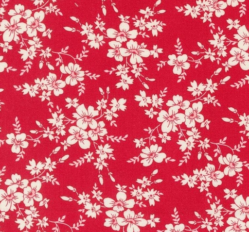 [MOD-23362-17] Time and Again Roundtop Florals Cherry by Linzee McCray for Moda Fabrics