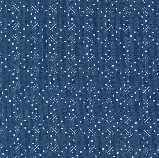 [MOD-23367-15] Time and Again Zigzag Indigo by Linzee McCray for Moda Fabrics