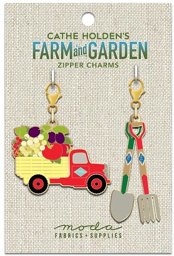 [MOD-CH171] Truck Garden Tools Zipper Pull Set by Cathe Holden