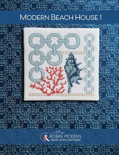 [MOD-MBH1421] Modern Beach House 1 Cross Stitch Pattern by Robin Pickens