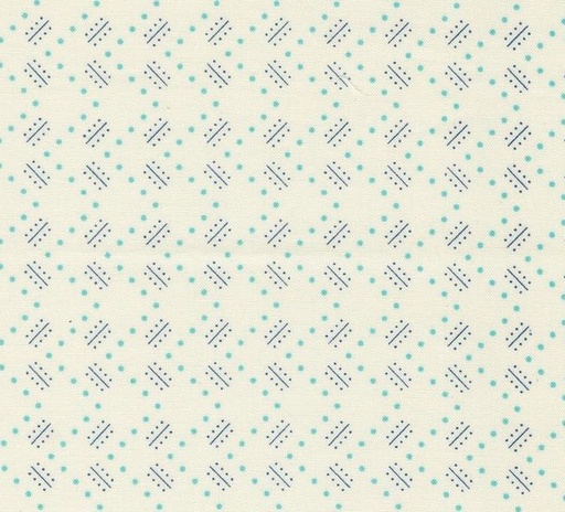 [MOD-23367-21] Time and Again Zigzag Flour Aqua by Linzee McCray for Moda Fabrics