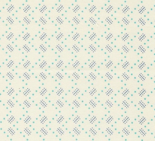 [MOD-23367-21] Time and Again Zigzag Flour Aqua by Linzee McCray for Moda Fabrics
